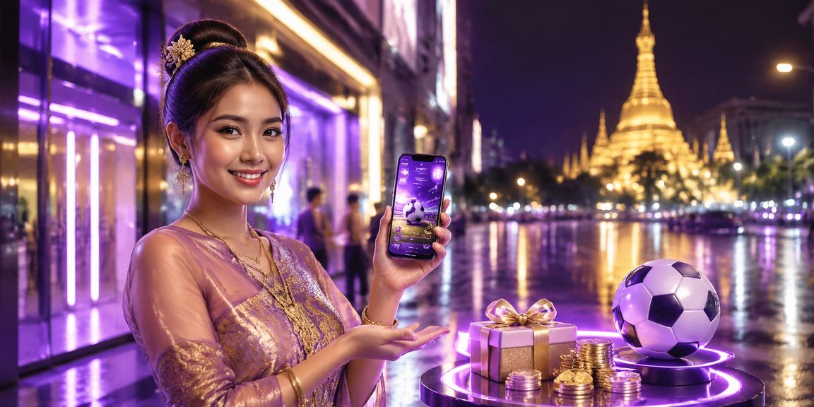 ရန်ကုန်မြို့တွင် ဘောလုံးလောင်းကစားသူနှင့် ဘုရားပန်းနား၌